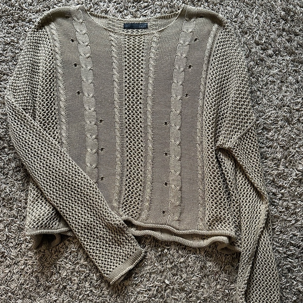 Women's Beige Sweater/Cover-up